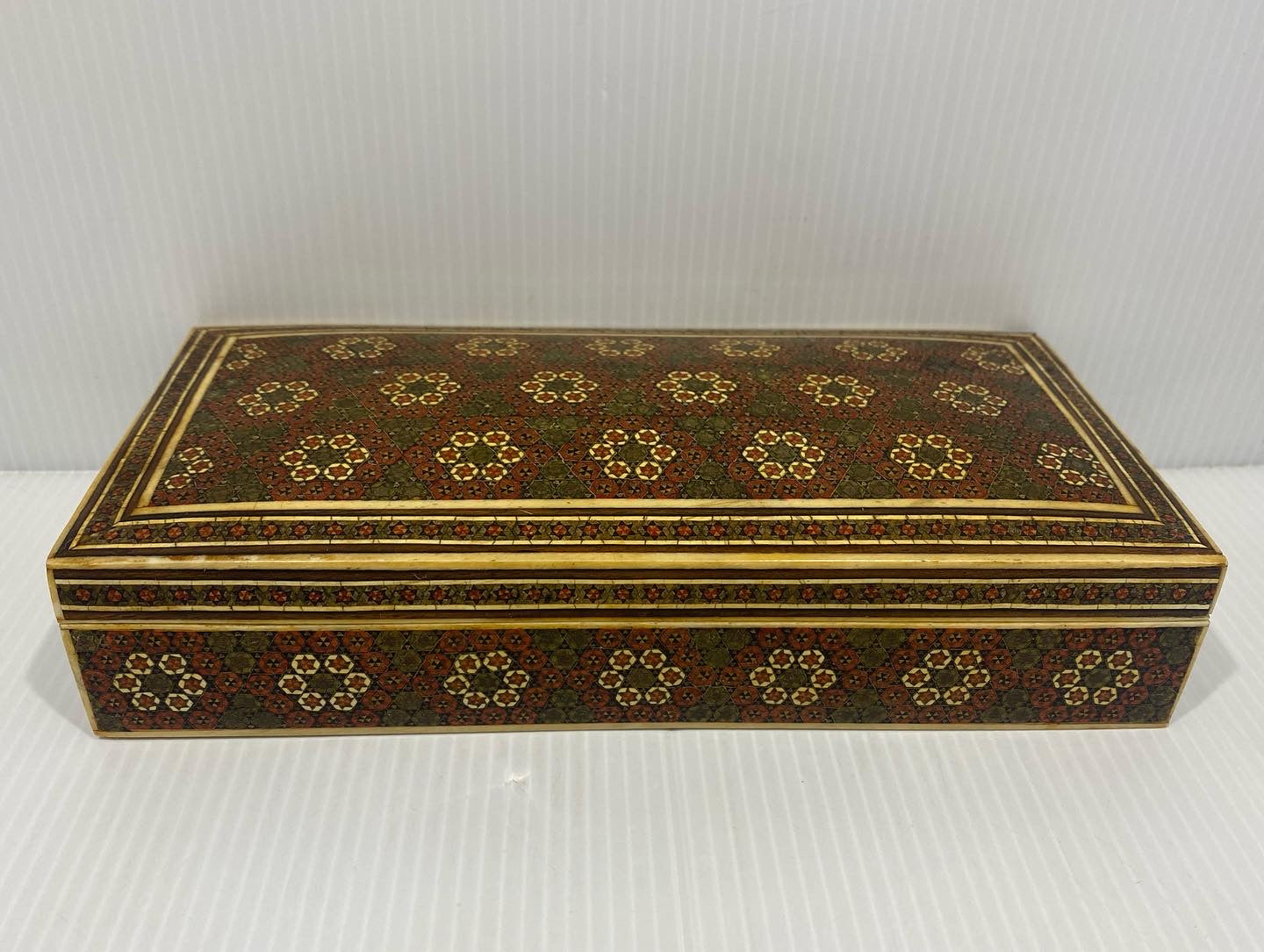 Beautiful vintage Handcrafted Khatam wooden box
