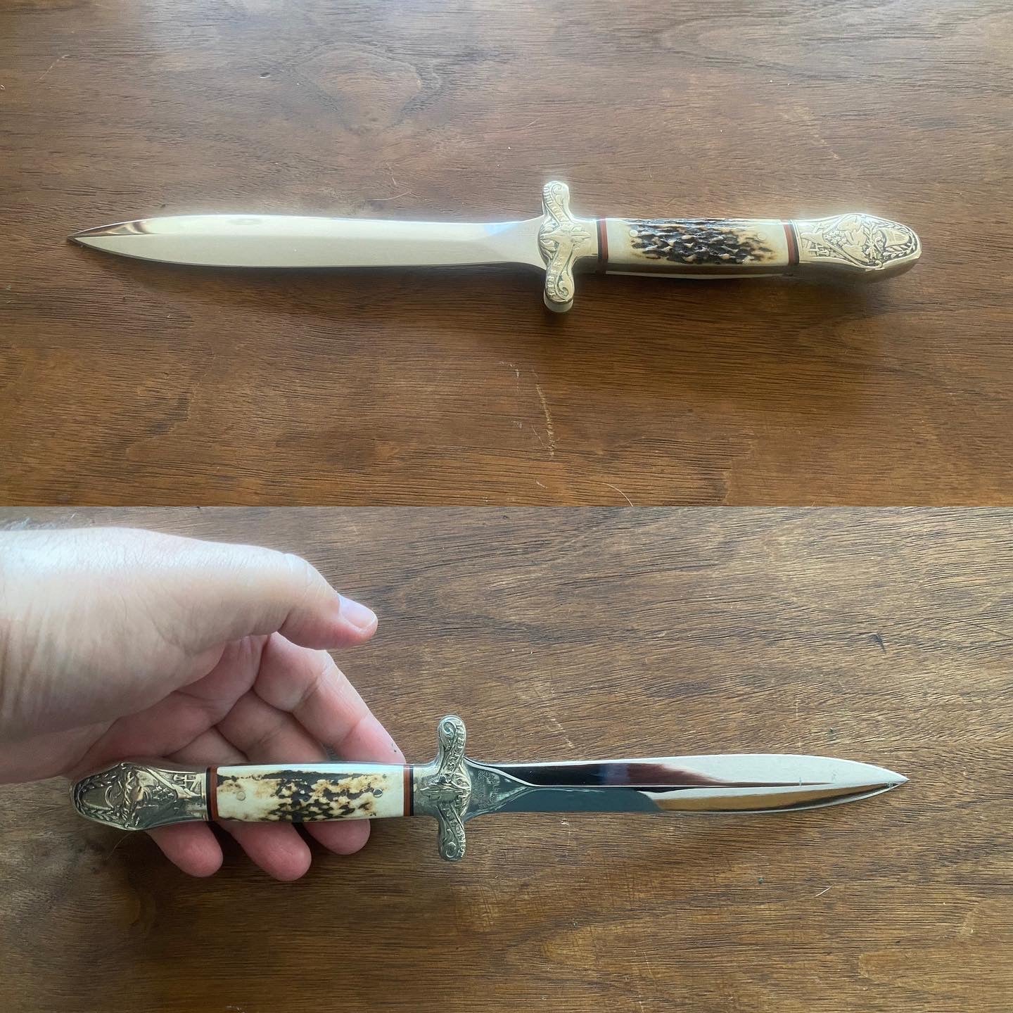 Vintage 1980s, Samuel C. Wragg UC709 Dagger "Liberty and Union Fixed Blade in Mint condition