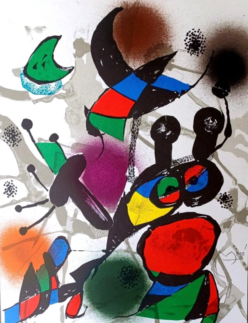 Joan Miró lithography 1977, signed
