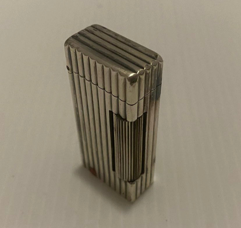 DUNHILL Silver AUTO ROLLALITE, patrol lighter 1950s