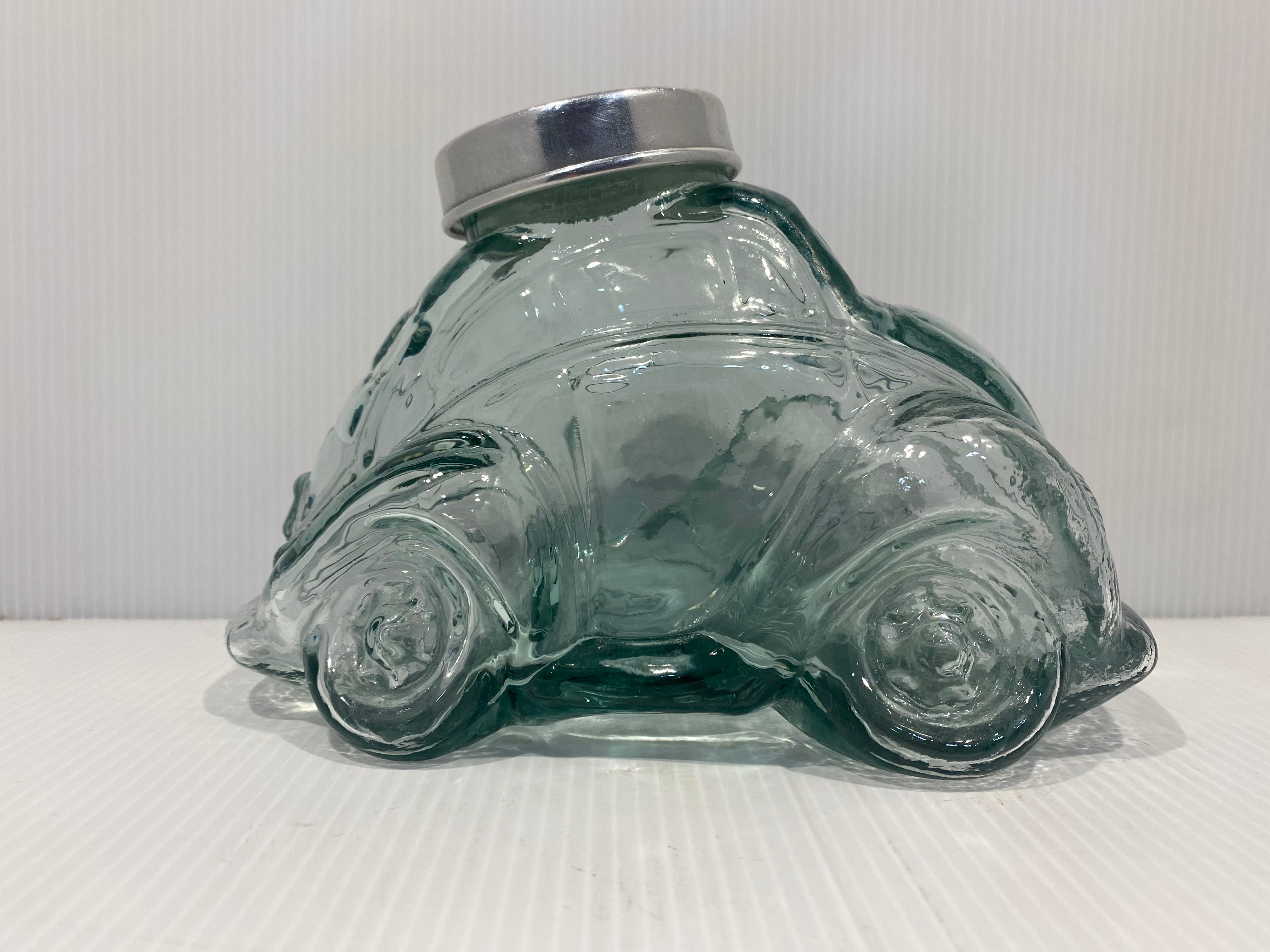 Vintage German Volkswagen glass candy containers. 1960s
