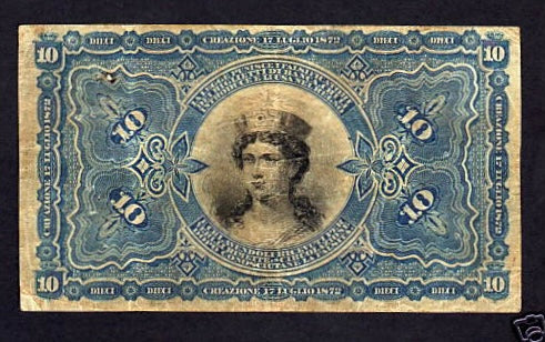 Italy 10 LIRE 1872
