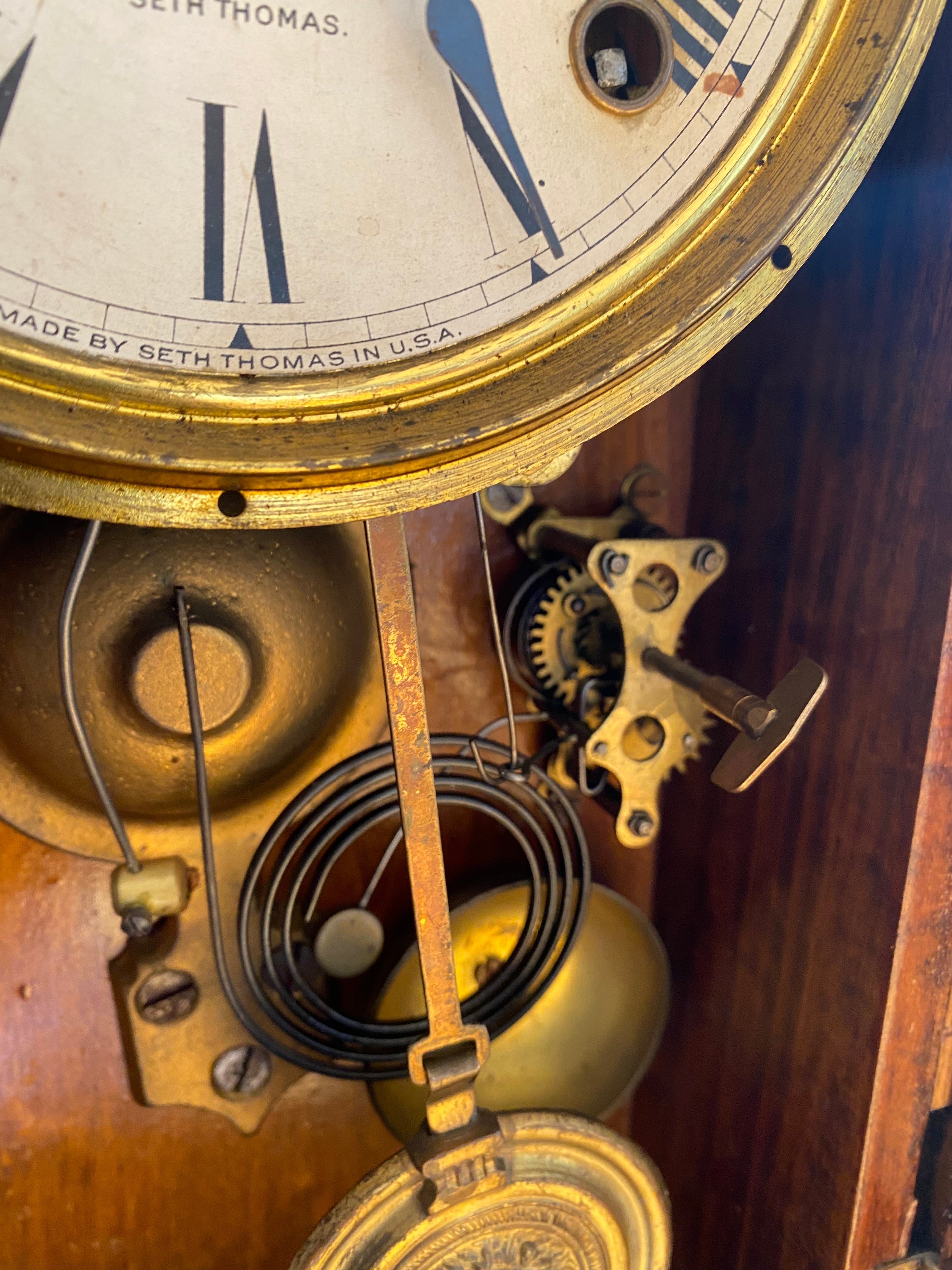 1890s Seth Thomas Gingerbread Mantle Clock.