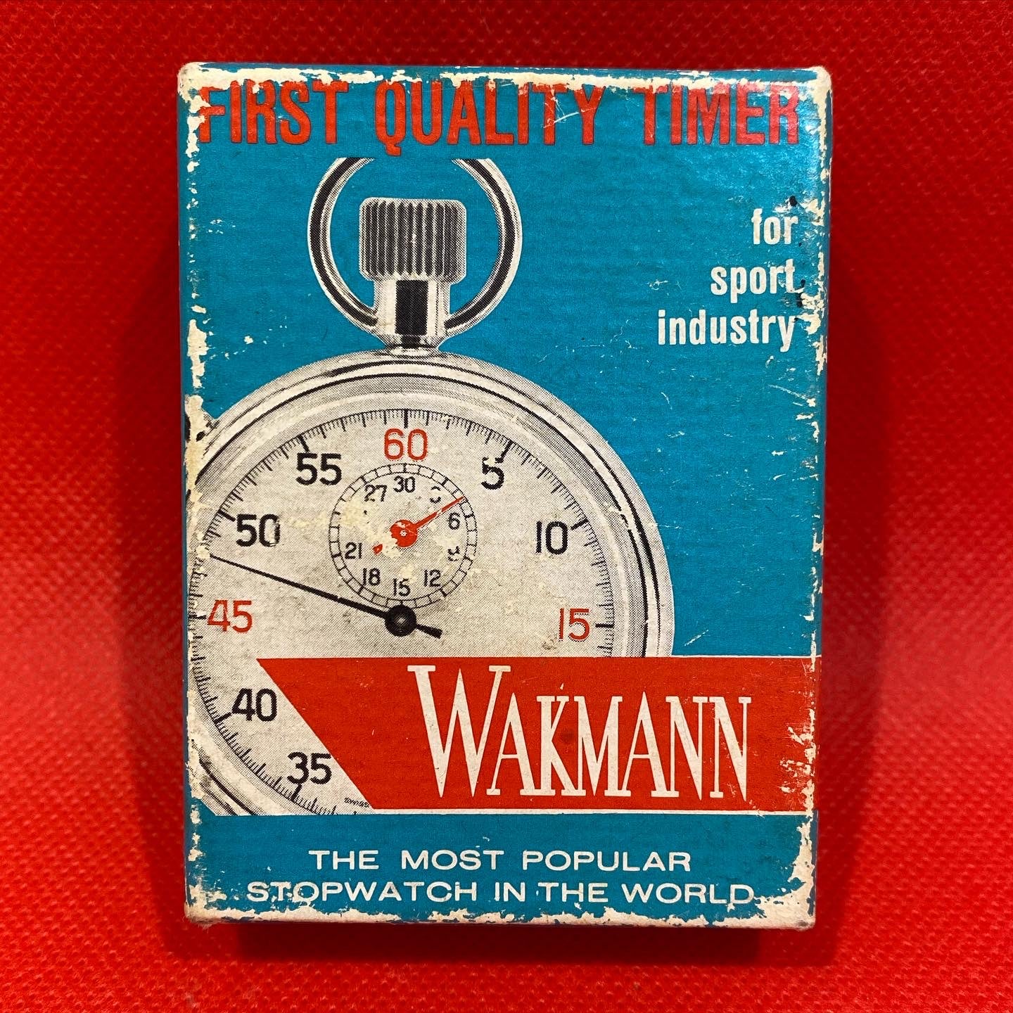 Rare Vintage Swiss made Breitling Wakmann 1/10 stop watch. New with original box. Works fine.