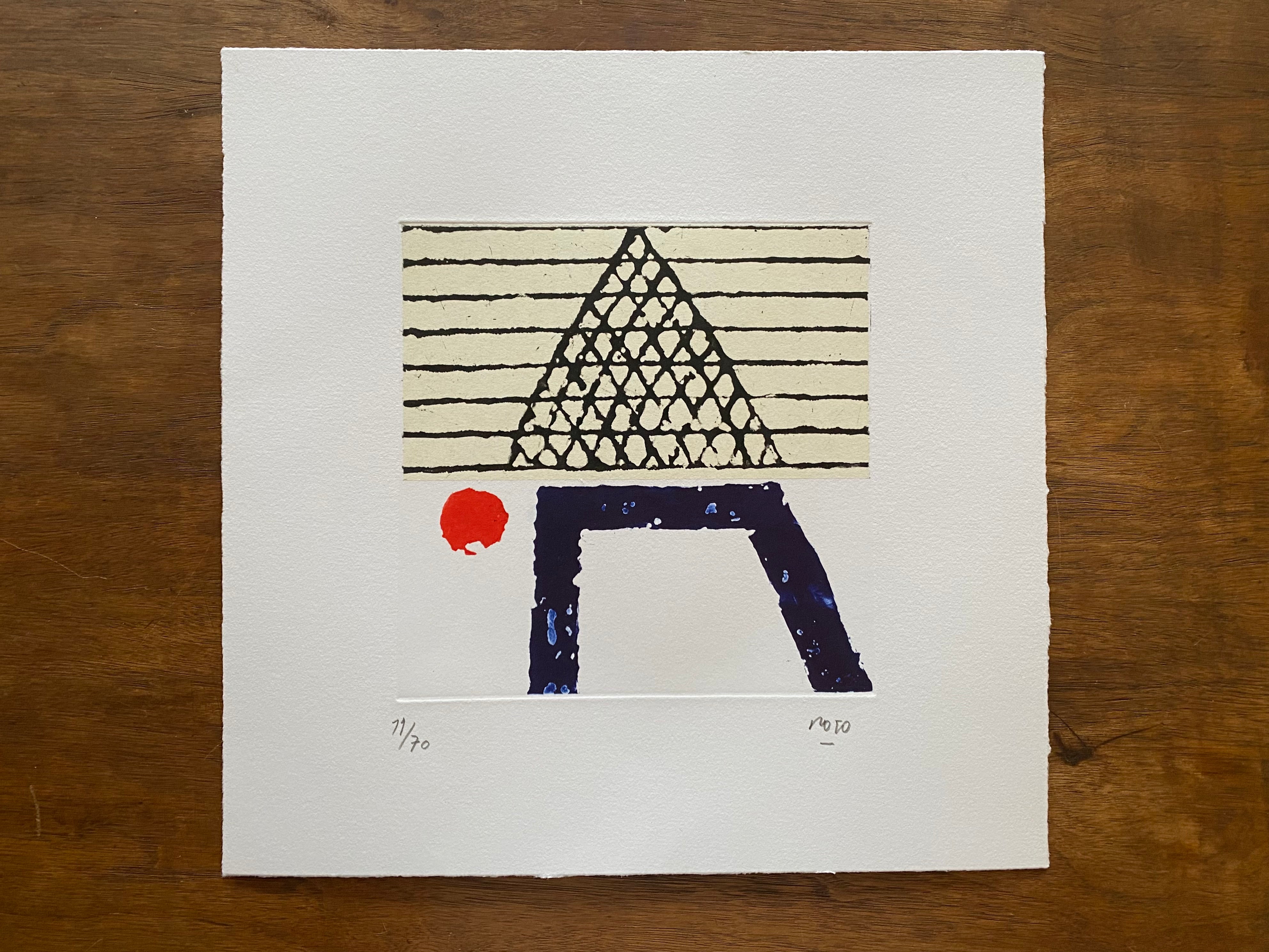 Vicente Rojo “ Primera letras cuarteto “ engravings of sugar and aquatint 2015