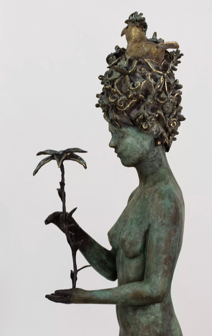 Francesca Dalla Benetta, Italian artist , bronze “ Flor “