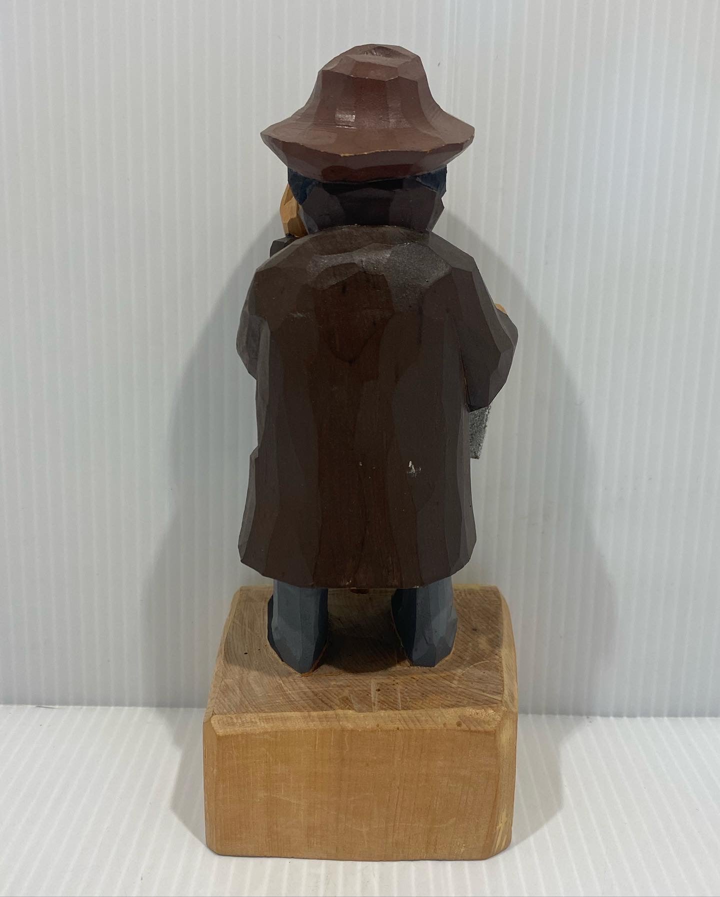black forest Hand Carved And Painted Polychrome figural old man