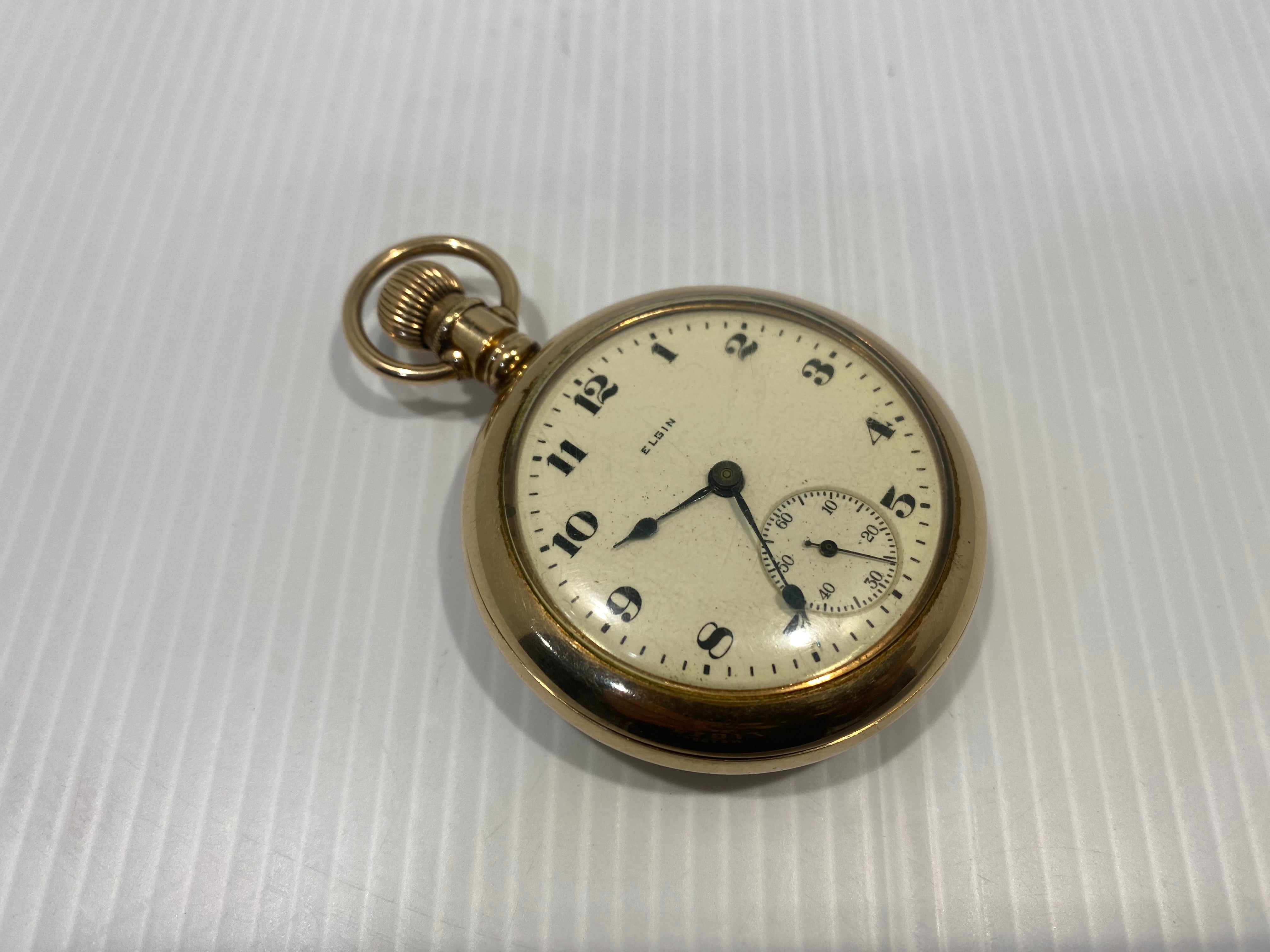 Antique 1920 Elgin model 5, pocket watch