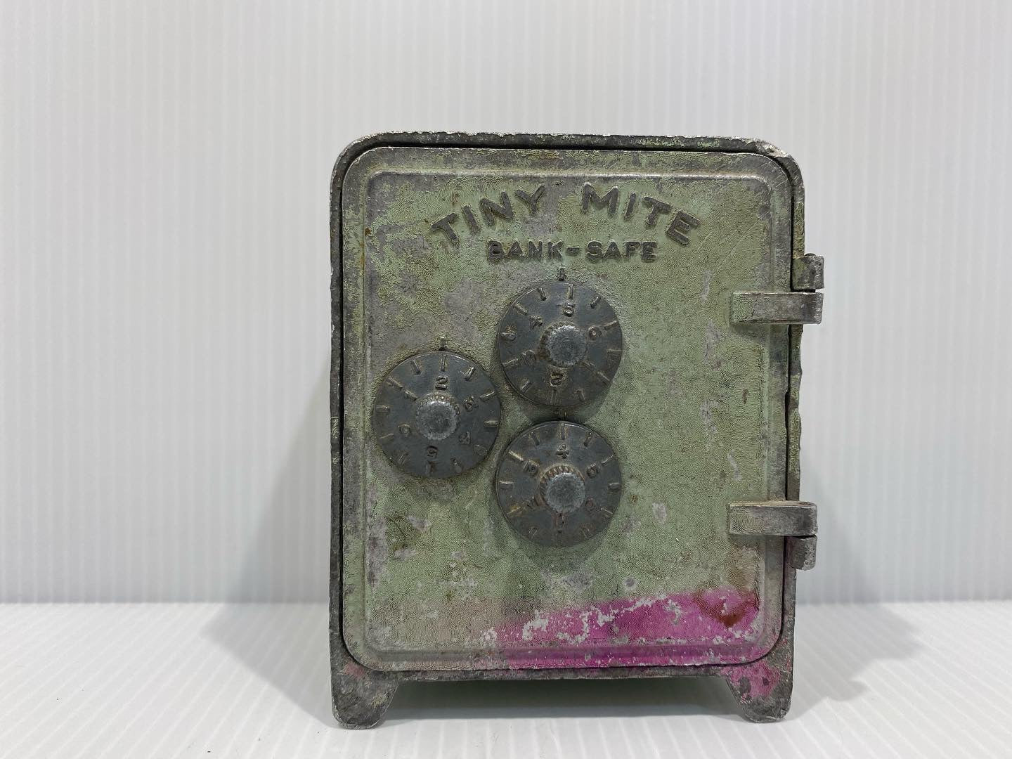 Tiny Mite Bank Safe Cast Iron Bank