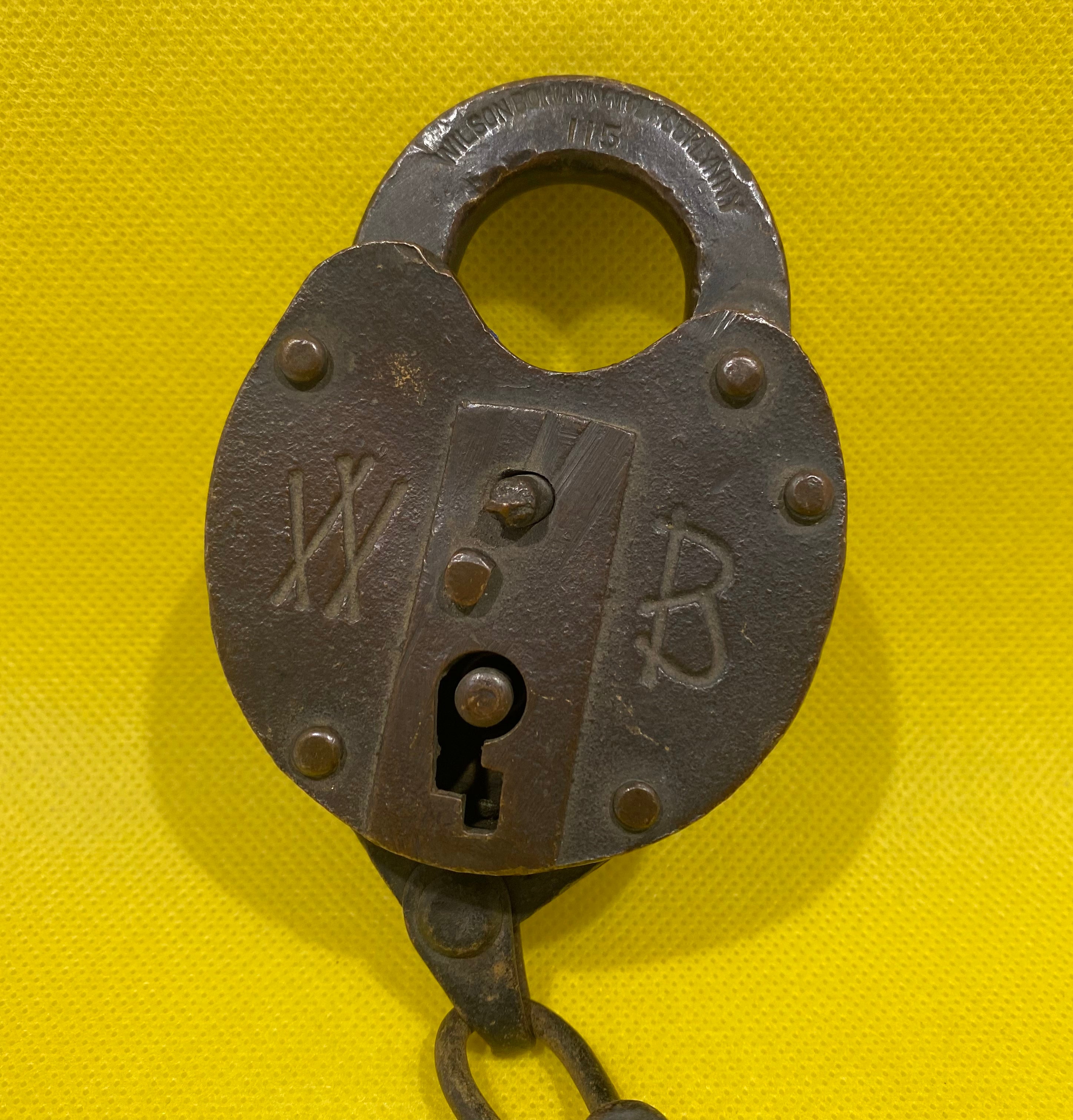 Antique W.B. Brass Lever Padlocks