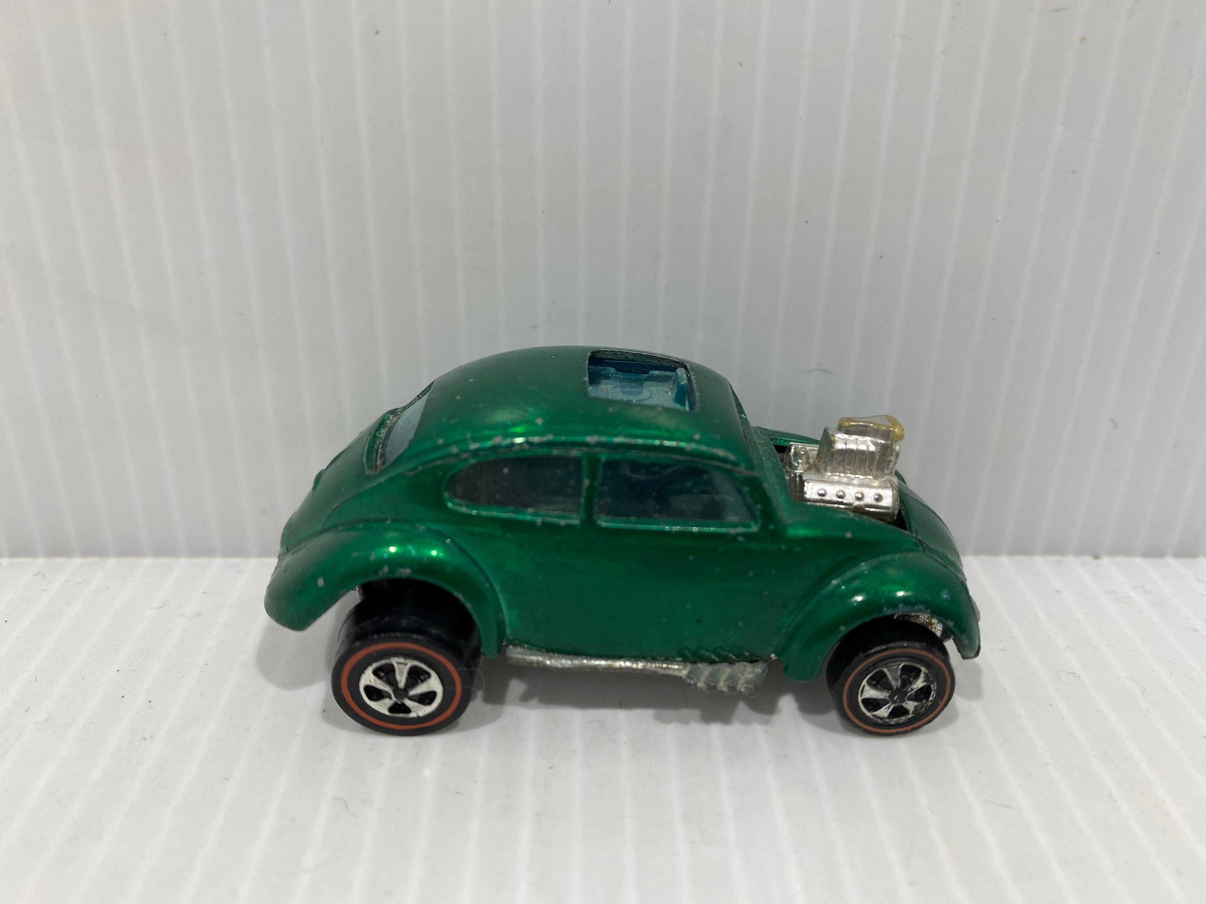Vintage original 1968 - Hot Wheels Redline Green HK Custom Volkswagen