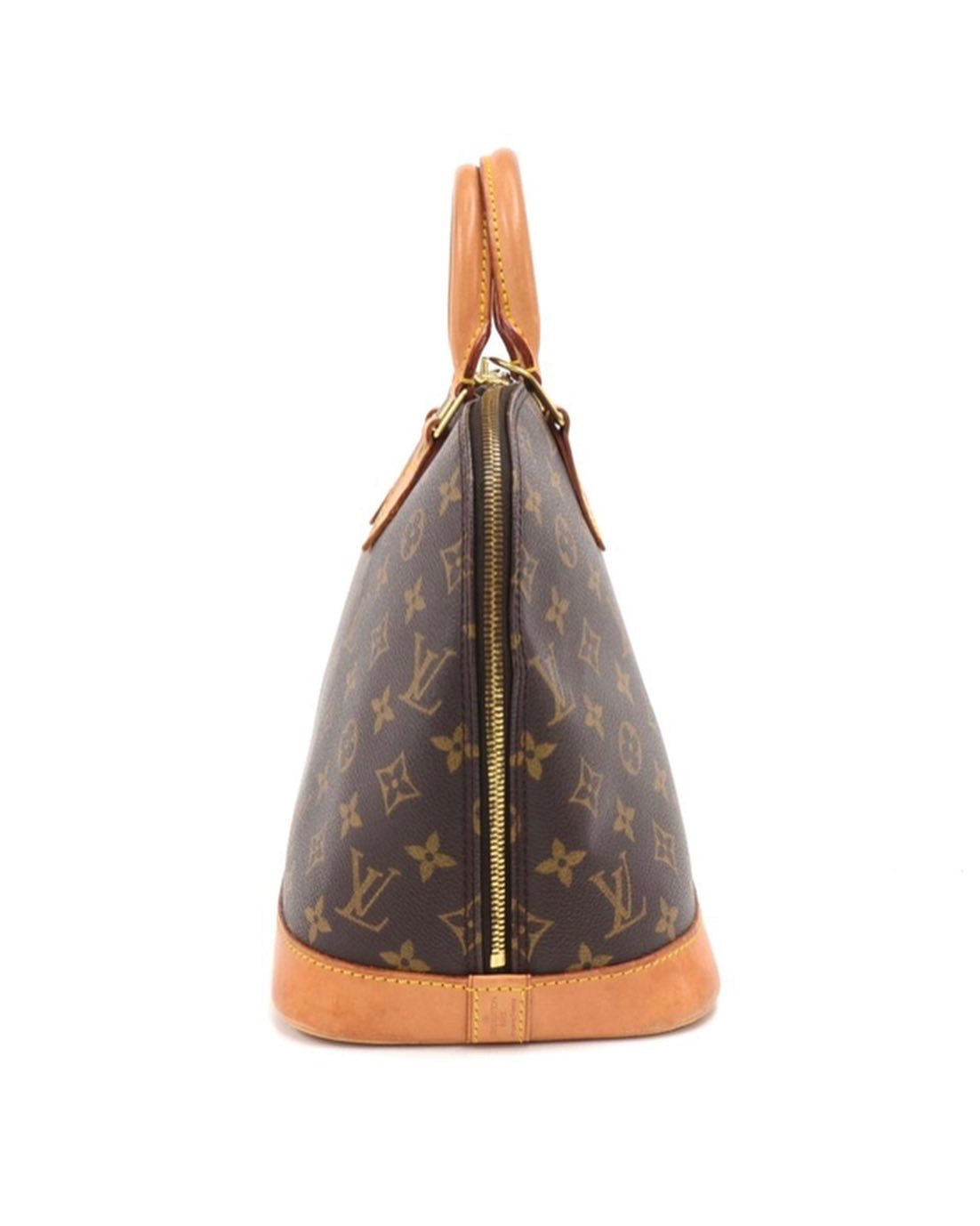 Luois Vuitton Alma Vintage Monogram Handbag Brown