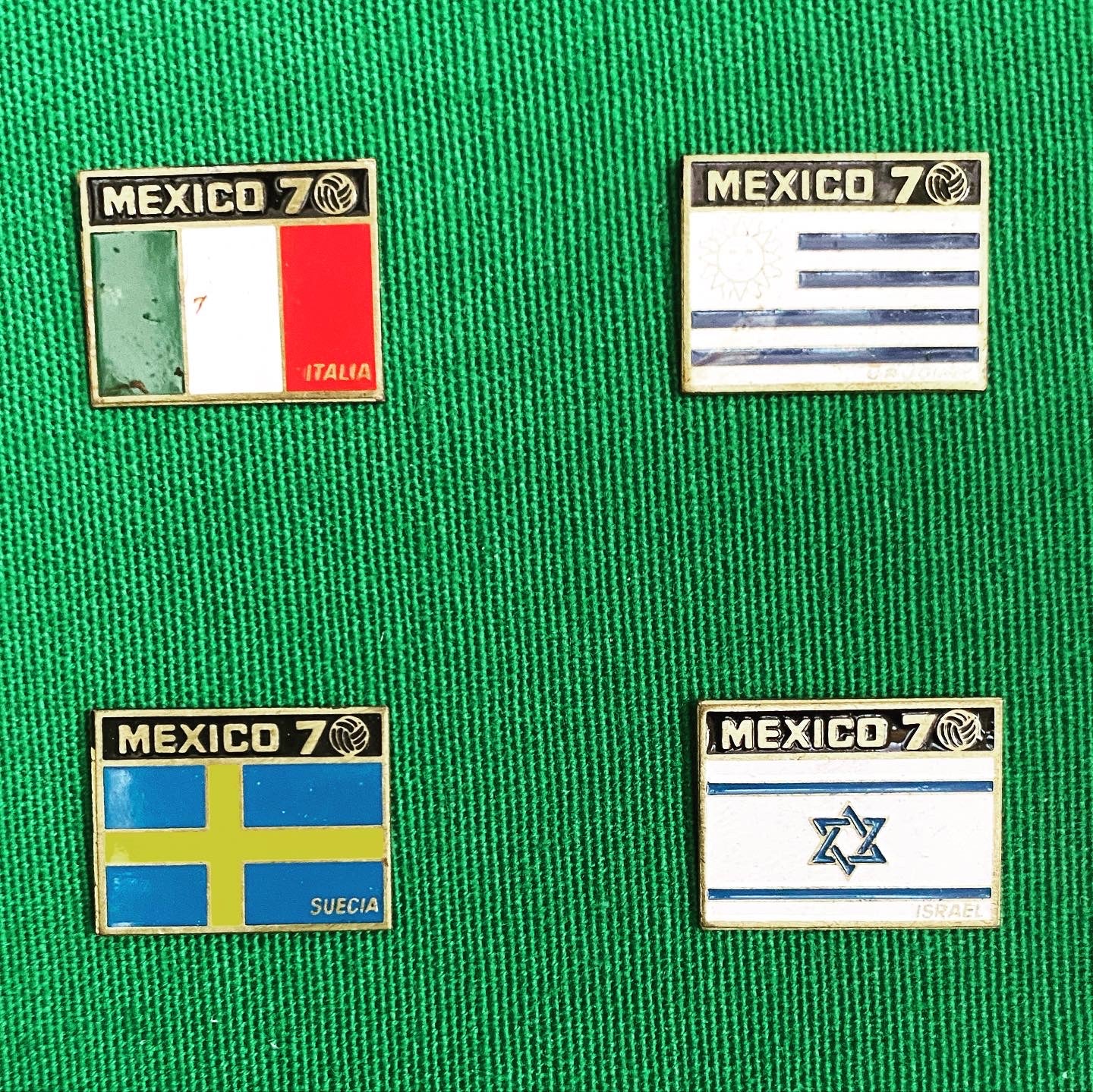 1970 F.I.F.A. World cup Mexico. Pins