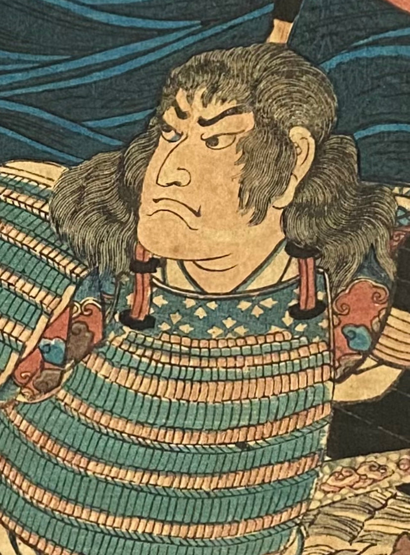 Original Japanese Woodblock Print - Tsukioka Yoshitoshi ( 1839-1892 )