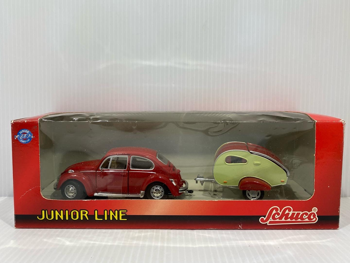 Schuco Junior Line No. 27001 - Volkswagen Beetle & Caravan (1:43 Scale)