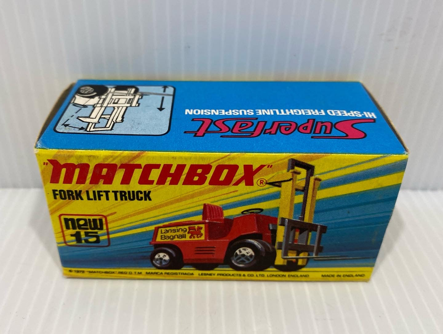fork lift truck - Matchbox MB15 1973-1983. With original box