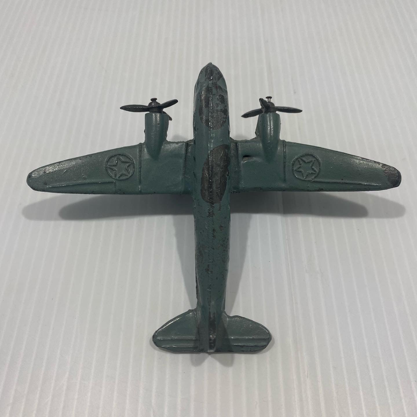 Vintage United Boeing Cast Iron Airplane made in mexico in the 50s.
