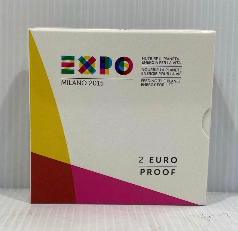 Italy 2 euro Proof Expo Milano.