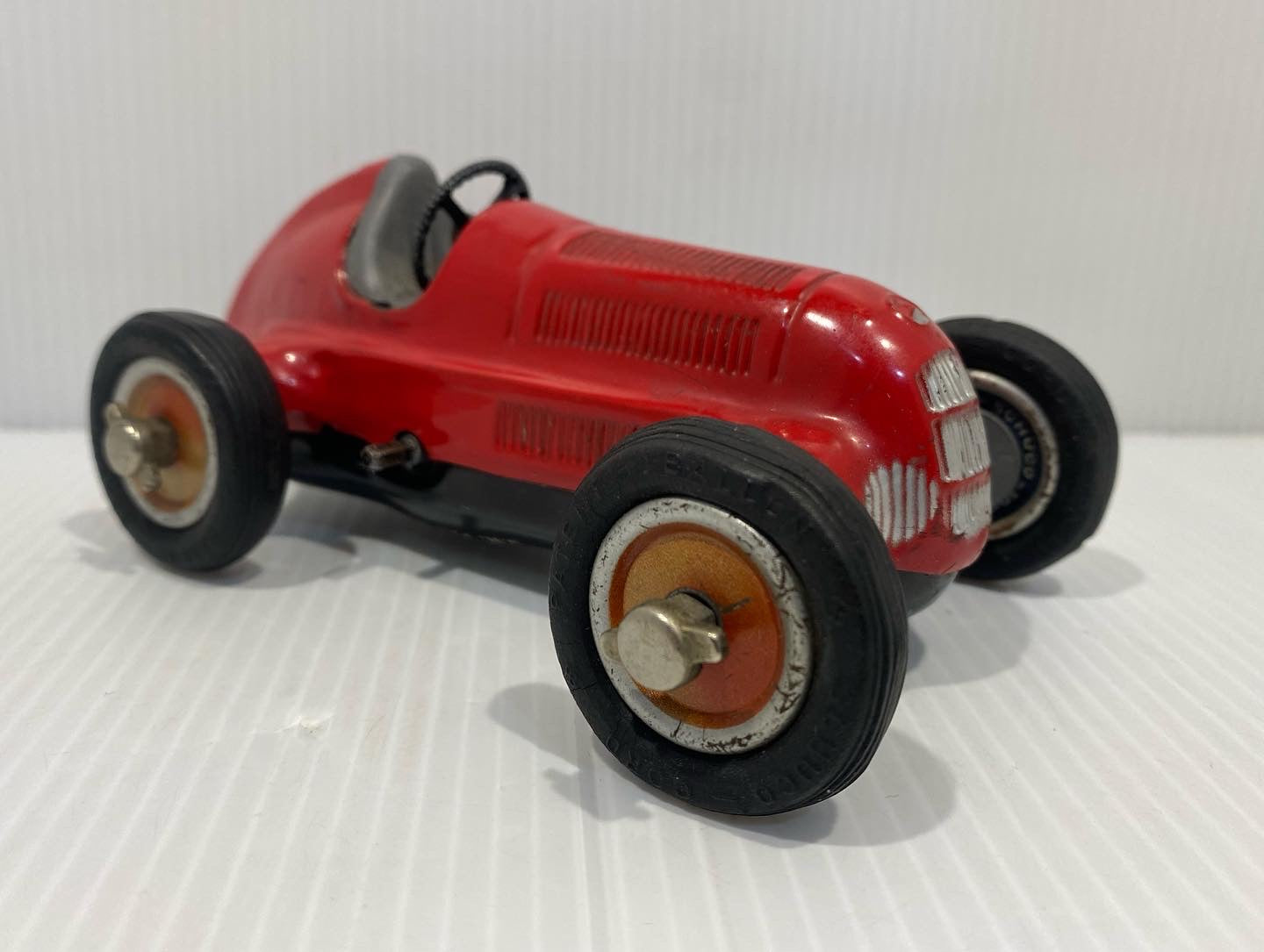 Original 1950s Schuco studio Racer 1050 Car Tin Plate Wind Up . Made in Germany US zone.