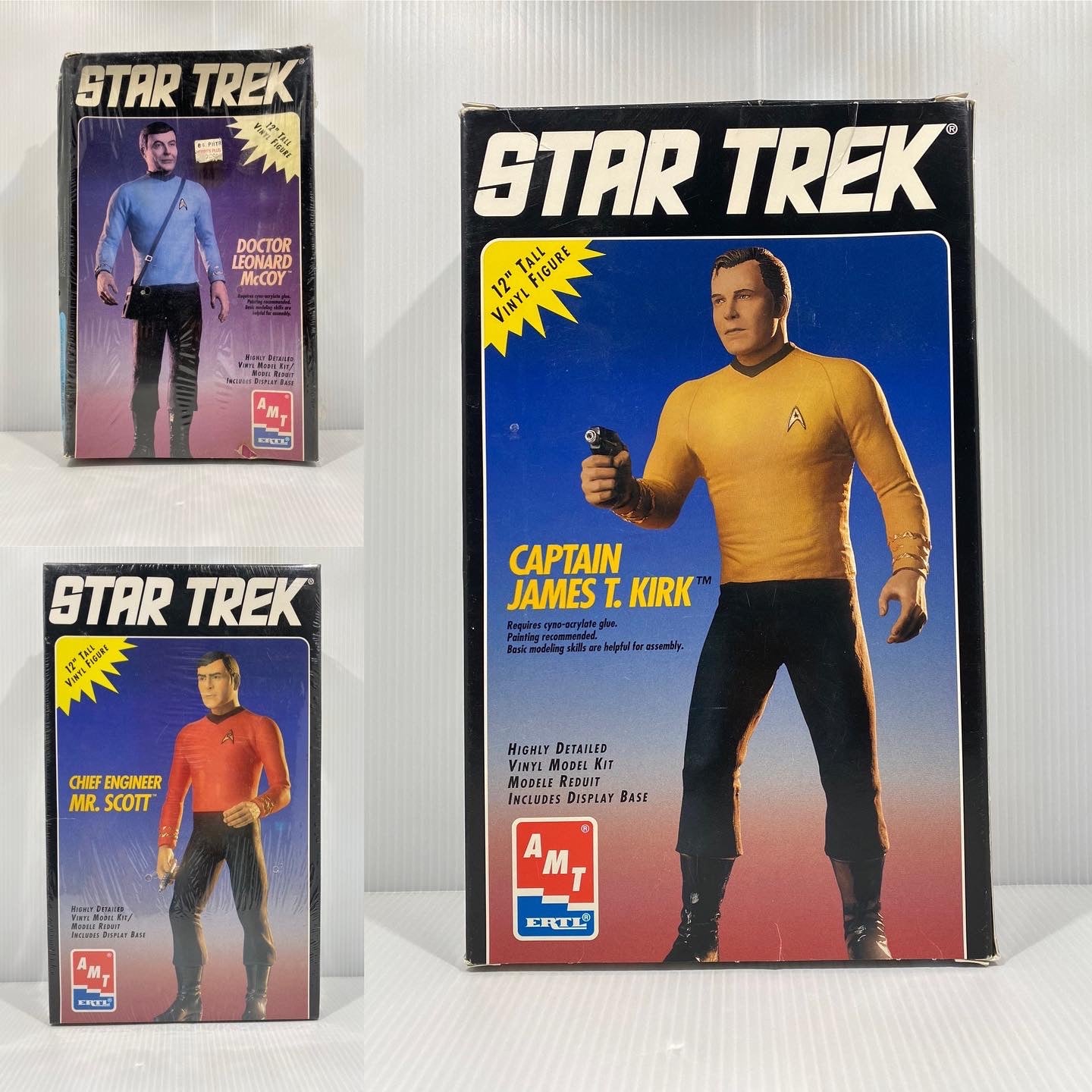 Star Trek Doctor Leonard McCoy 12 Figure Vinyl Model Kit AMT Ertl NIB  Sealed