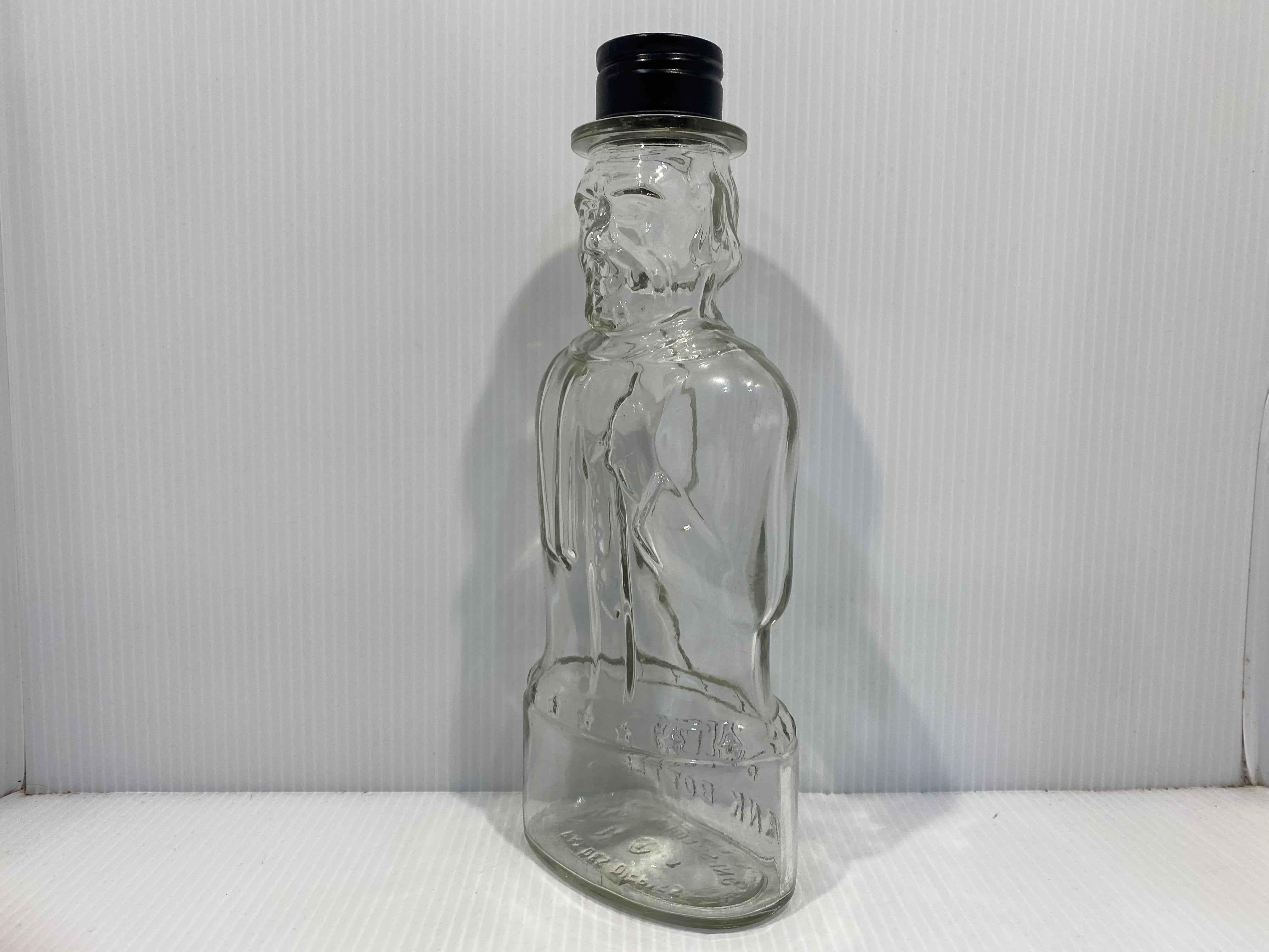 President Abraham Lincoln Bank Bottle Glass