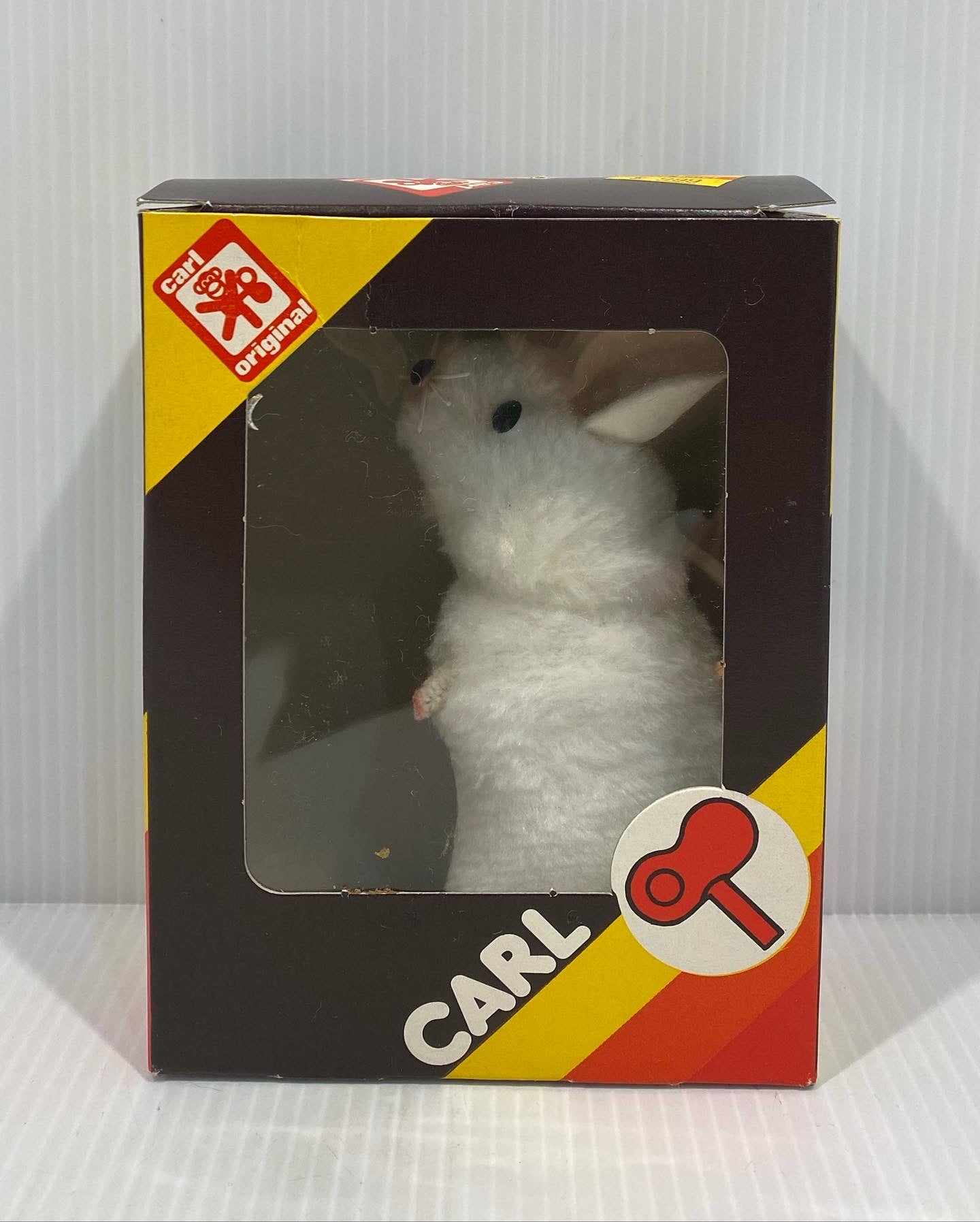 Vintage Max Carl Original Toy Mechanical wind up Mouse. New in the Original Box