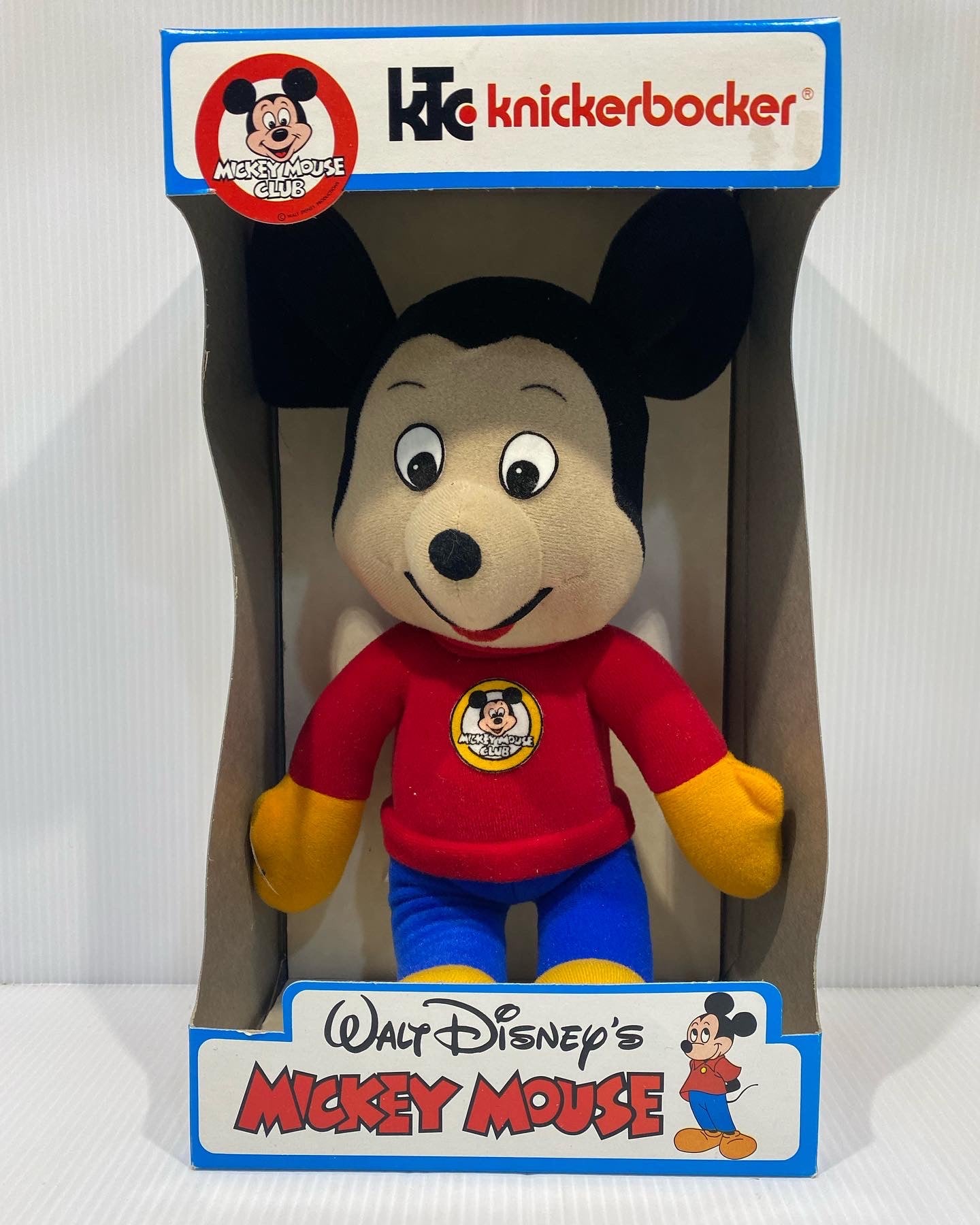 Vintage Mickey Mouse Club Walt Disney Plush Doll. 1977. New with original box